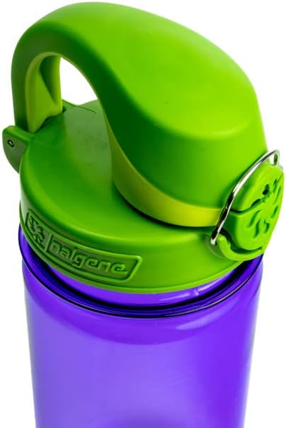 Nalgene Sustain Tritan BPA-Free Kids On The Fly Water Bottle Made with Material Derived from 50% Plastic Waste, Leak Proof, Durable, BPA Free, Carabiner Friendly, Reusable, 12 oz