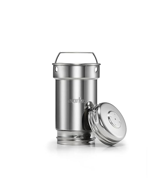 aarke Purifier Glass Water Pitcher, Refillable Stainless Steel Filter, 8-Weeks Performance, BPA-Free, Dishwasher Safe, Pure & Enriched Refill Granules, 1.18L (5 Cups) Capacity