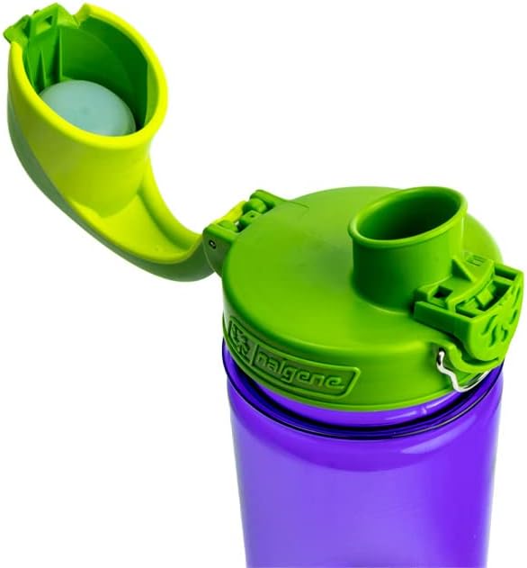 Nalgene Sustain Tritan BPA-Free Kids On The Fly Water Bottle Made with Material Derived from 50% Plastic Waste, Leak Proof, Durable, BPA Free, Carabiner Friendly, Reusable, 12 oz