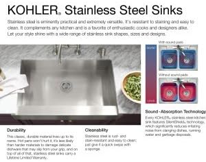 KOHLER Vault Double Bowl 18-Gauge Stainless Steel Farmhouse Apron Front Kitchen Sink, Undermount Installation K-3945-NA