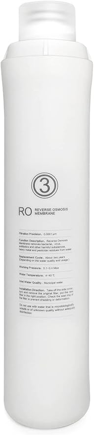 KFLOW Water Filter 3rd-Stage Filter Replacement for KFL-ROPOT-180(RO Filter)
