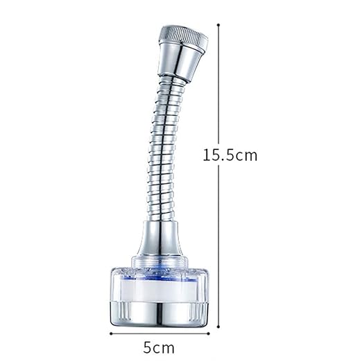 Bathroom Faucet Filter,Bubbler Water Purifier ABS 360 ° Rotating Universal Durable Resists Corrosion Faucet Sprayer Head with Extension Tube Faucet Replacement