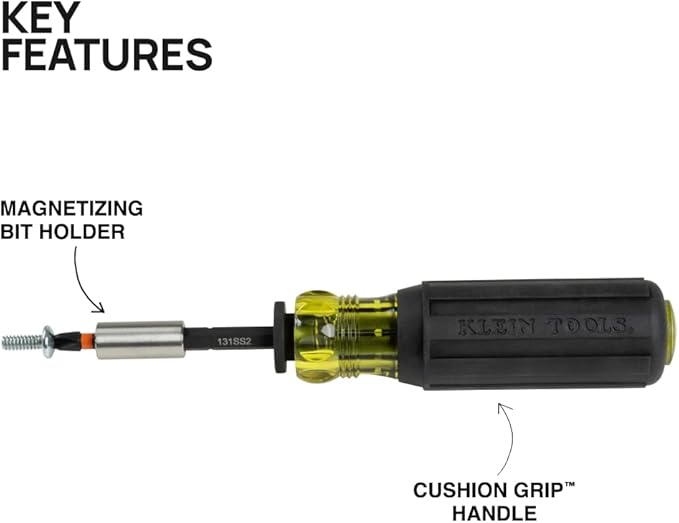 Klein Tools 33803 ProFlex 42-Bit Impact Driver Bit Set with Modular Case, S2 Steel, Magnetic, Adjustable Screwdriver