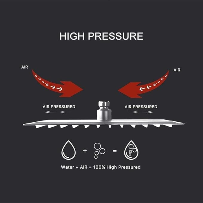 Shower System ‎Polished Chrome Bathroom 10 Inch Rain Shower Head Ceiling Mount with Handheld Luxury High Pressure Shower Combo Set Shower Faucet Rough-in Valve Body and Trim Included