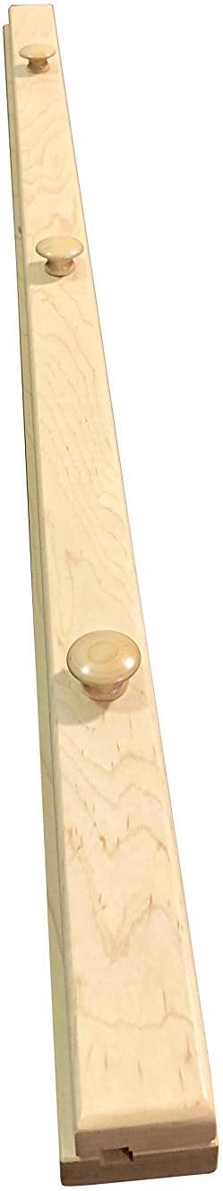 RRD Quilt Hanger for Wall for Display (30") Amish Made Wooden Quilt Rack Wall Mount - Rustic Tapestry Quilt Wall Hangers (Maple Wood, Natural Stain, 30" Long)