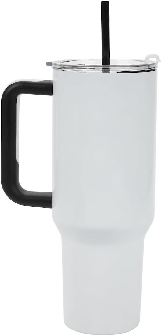 Bioworld The Grinch Max 40 Oz White Stainless Steel Tumbler With Handle