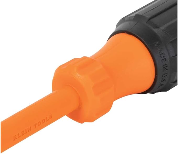 Klein Tools 85073INS Insulated Screwdriver Set, Made in USA, features 1000V Phillips, Slotted and Square Tips, Cushion Grip Handles, 3-Piece