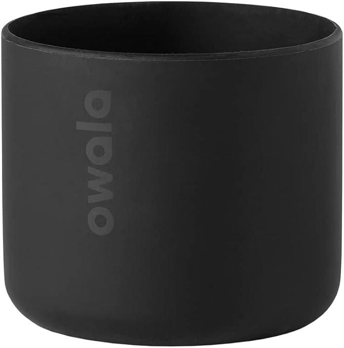 Owala FreeSip Insulated Stainless Steel Water Bottle & Silicone Water Bottle Boot, Anti-Slip Protective Sleeve for Water Bottle, Protects FreeSip or Flip Stainless Steel Water Bottles, 24 Oz, Black