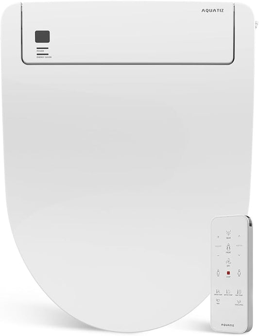 Smart Bidet Toilet Seat,Electric Bidet Attachment for Existing Toilet with Warm Water,Dryer,Heated Seat,Elongated