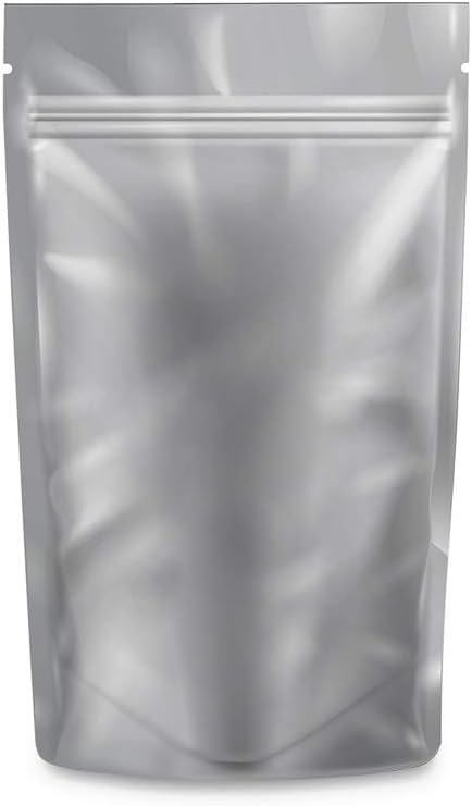 Mylar Bags Smell Proof 1/4 Ounce White/Clear - 1000 Count 6.7" X 4" 6mill Thickness - Packaging Bags - Mylar Bags For Food Storage - Resealable Bags