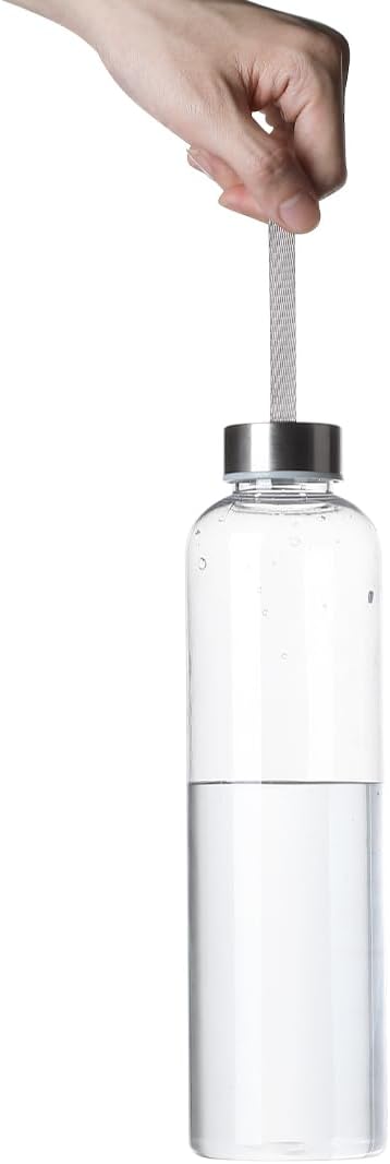 27 Oz Water Bottle Clear Plastic bottles Reusable Leak-Proof Seal Bottle with Stainless Steel Lids and Cleaning Brush for Fitness,Sports,Travel (8)