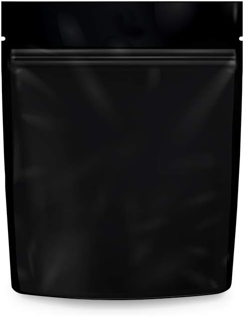 Mylar Bags Smell Proof 1 Gram Black/Clear - 1000 Count 4.125"X3.35" 6mill Thickness - Packaging Bags - Mylar Bags For Food Storage - Resealable Bags - Smell Proof Bags