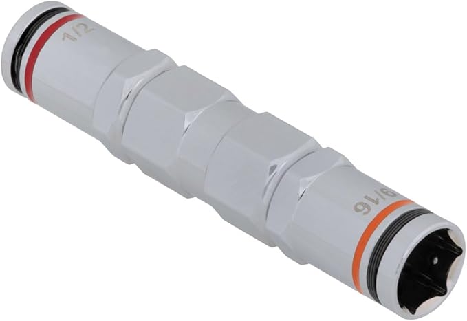 Klein Tools 32809MAG 9-in-1 Multi-Nut Driver Tool, Magnetic SAE Pass Through Driver with Hex Nut Sizes 3/16 to 3/4-Inch