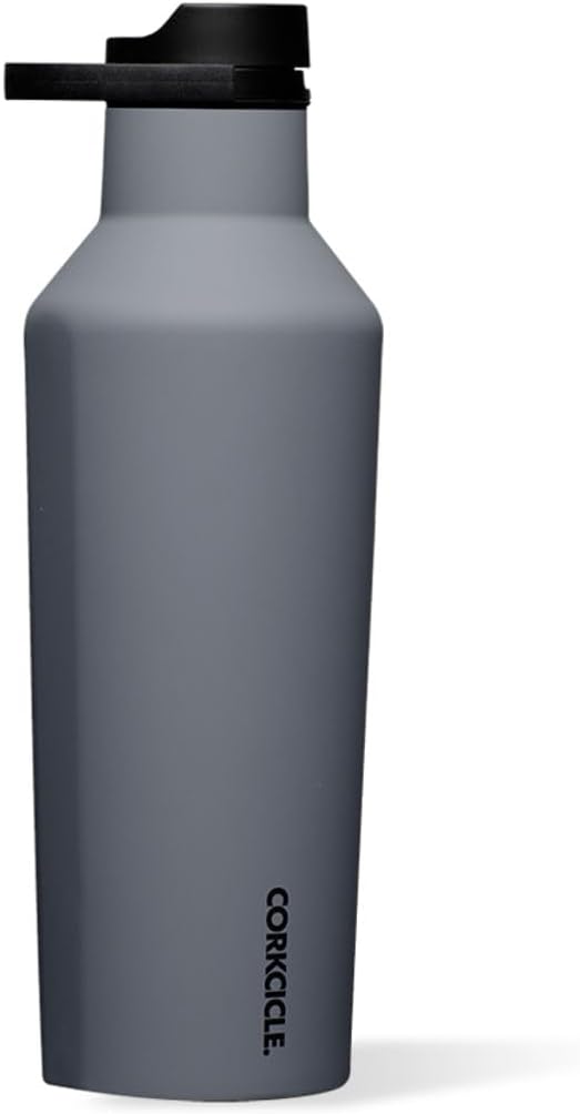 Corkcicle Sport Canteen Insulated Tumbler, Hammerhead, 32 oz – Reusable Water Bottle Keeps Beverages Cold for 25 Hours & Hot 12 Hours – Cupholder Friendly Tumbler with Screw-On Cap