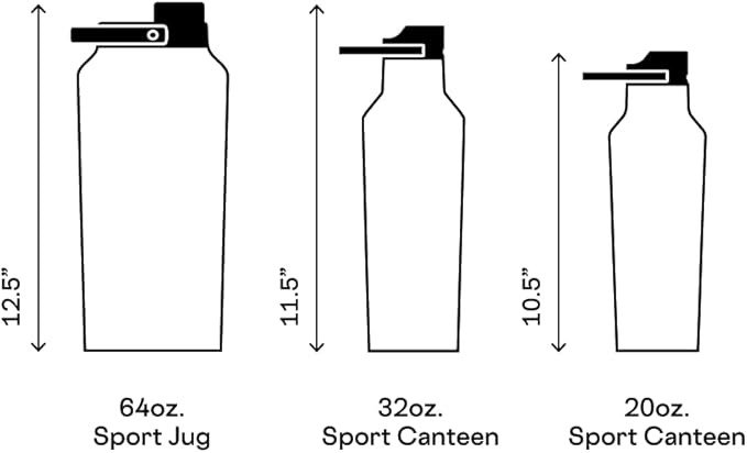 Corkcicle Sport Canteen Insulated Tumbler, Dragonfruit, 20 oz – Reusable Water Bottle Keeps Beverages Cold for 25 Hours & Hot 12 Hours – Cupholder Friendly Tumbler with Screw-On Cap