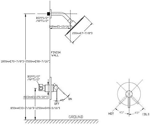 sumerain Black Shower Faucet, Matte Black Shower Fixtures Shower Mixer, Rough-in Valve Included