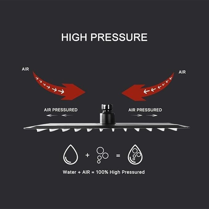 Grey Shower Faucet Set with Tub Spout Bathroom Luxury Rain Mixer Shower Head System Wall Mounted Shower Faucet Complete, Single Handle Tub and Shower Trim Kit with Rough-in Valve