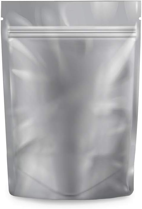 Mylar Bags Smell Proof 1/8 Ounce Black/Clear - 1000 Count 5.25" X 3.75" 6mill Thickness Mylar Bags For Food Storage - Resealable Bags - Smell Proof Bags - Dispensary Packaging