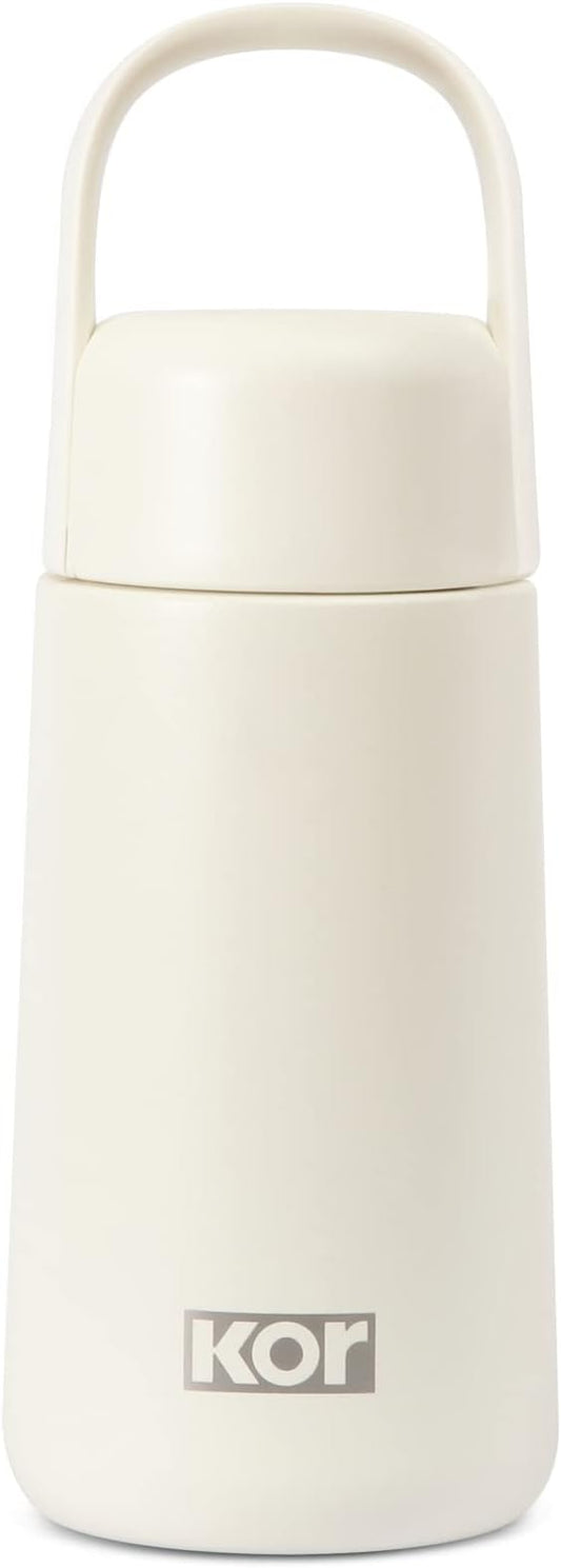 KOR Melrose 12oz Double Wall Insulated Water Bottle - Keeps Beverages Hot for 12hrs, Cold for 24hrs - Stainless Steel Design - Contoured Perfect Spout for Drinking