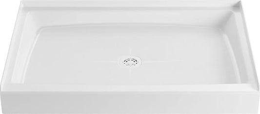 PROFLO PFSB4834 Morenci 48" x 34" Rectangular Shower Base with Single Threshold and Center Drain - White