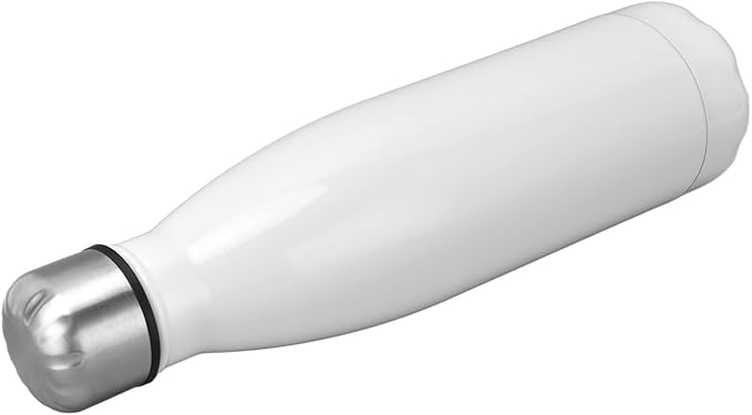 Thermal Flask, Water Bottles Durable Stainless Steel Double Wall Easy to for Camping Hiking Travel for School Outdoor Sports(Bright White)