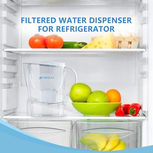 Water Filter Pitchers for Tap and Drinking Water, 10-Cup Capacity, BPA Free, Removes Chlorine, Lead, Forver Chemicals (Pearl White)