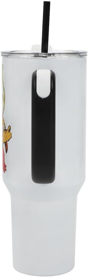 Bioworld The Grinch Max 40 Oz White Stainless Steel Tumbler With Handle