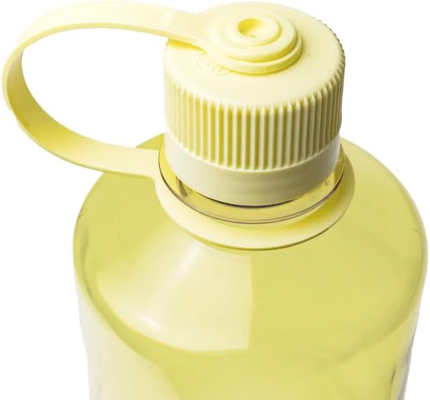 Nalgene Sustain Tritan BPA-Free Water Bottle Made with Material Derived from 50% Plastic Waste, 32 OZ, Narrow Mouth, Butter