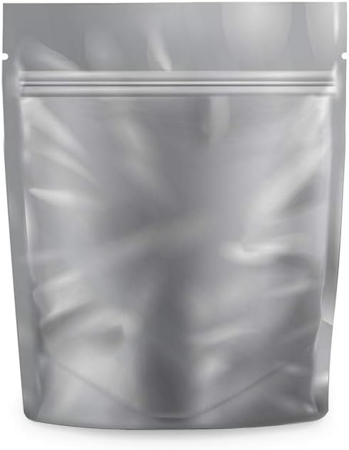 Mylar Bags Smell Proof 1 Gram Black/Clear - 1000 Count 4.125"X3.35" 6mill Thickness - Packaging Bags - Mylar Bags For Food Storage - Resealable Bags - Smell Proof Bags