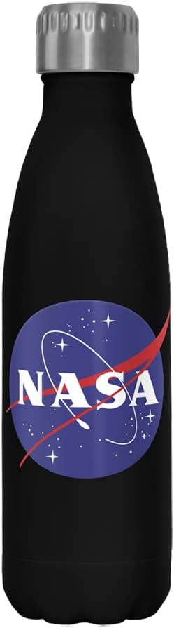 Fifth Sun NASA Logo 17 oz Stainless Steel Water Bottle, 17 Ounce, Multicolored