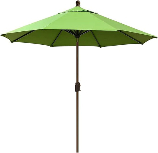 EliteShade USA 10-Year-Non-Fading 9Ft Market Umbrella Patio Umbrella Outdoor Table Umbrella with Ventilation, Macaw Green