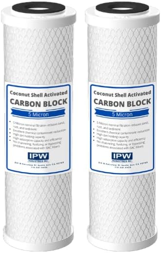 Compatible to Water Pur Company CCI-10CLW Filter Canister with 1/4” NPT ports and (2) CCI-10-Ca Water Filters by IPW Industries Inc.