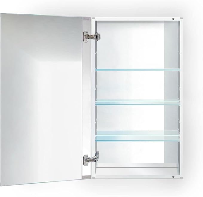 Krugg Medicine Cabinet | Recess or Surface Mount | Blum Hinge 170 Degree Soft Close|(20"x36")