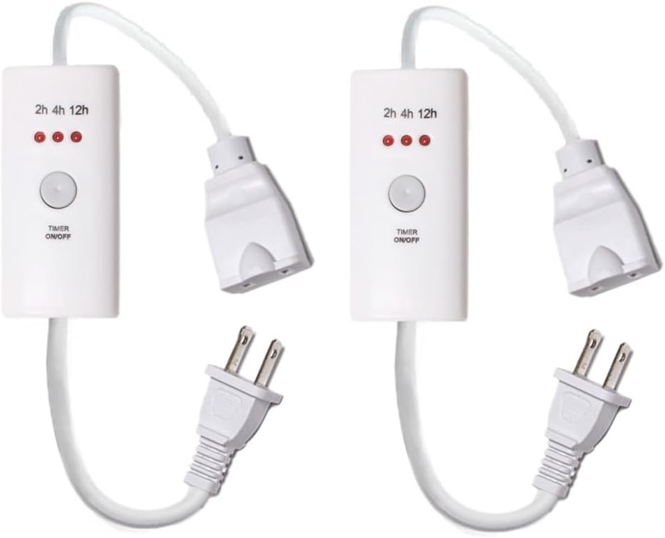 HUNANBAGN Auto Off Timer Lenth 30CM, Remote Controller for Indoor Small Appliances, Electric Oil Melt Warmer Wax Melt Warmer Wax Melter Fragrance Lamp Oil Warmer Burner (Timer30CM 2PACK)