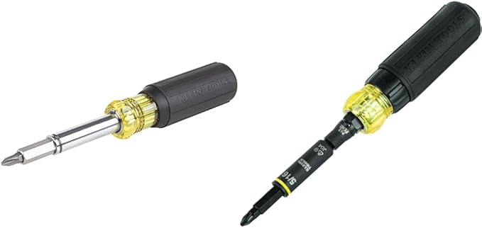 Klein Tools 11-in-1 Magnetic & Ratcheting Screwdriver/Nut Driver Bundle with Phillips, Slotted, Square, Torx & Hex Tips