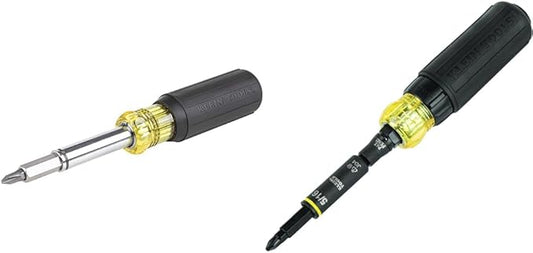 Klein Tools 11-in-1 Magnetic & Ratcheting Screwdriver/Nut Driver Bundle with Phillips, Slotted, Square, Torx & Hex Tips