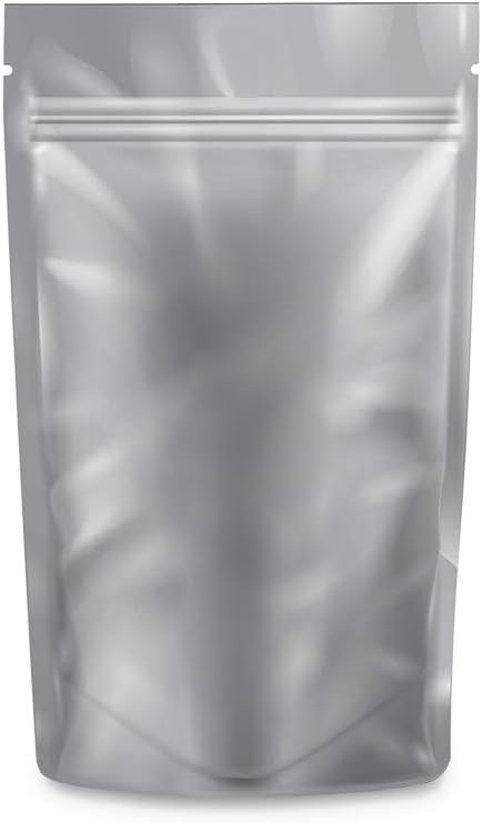 Mylar Bags Smell Proof 1/4 Ounce Black/Clear - 1000 Count 6.7" X 4" 6mill Thickness - Packaging Bags - Mylar Bags For Food Storage - Resealable Bags - Smell Proof Bags - Dispensary Packaging