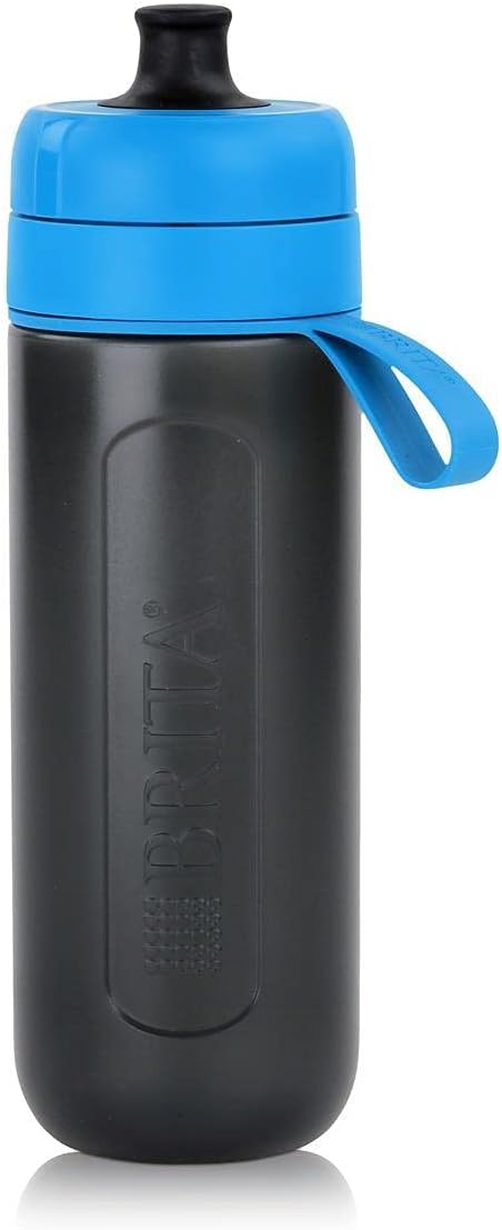 BRITA ‎ S1200 Fill and Go Active Water Filter Bottle, 0.6 L, Blue