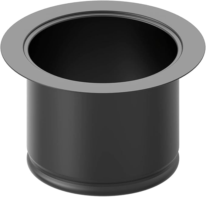 BOTEMY B9179 Extended Garbage Disposal Flange, Deep Kitchen Sink Flange, Stainless Steel for 3-1/2 Inch Standard Sink Drain Hole(Extended, Matte Black)
