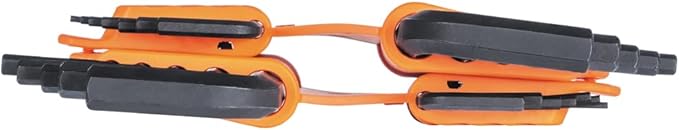 Klein Tools BLS22H Long Ball-End T-Handle Hex Key Wrench Set, 22-Key SAE and Metric, 1/16-Inch to 3/8-Inch, 1.5 to 10 mm