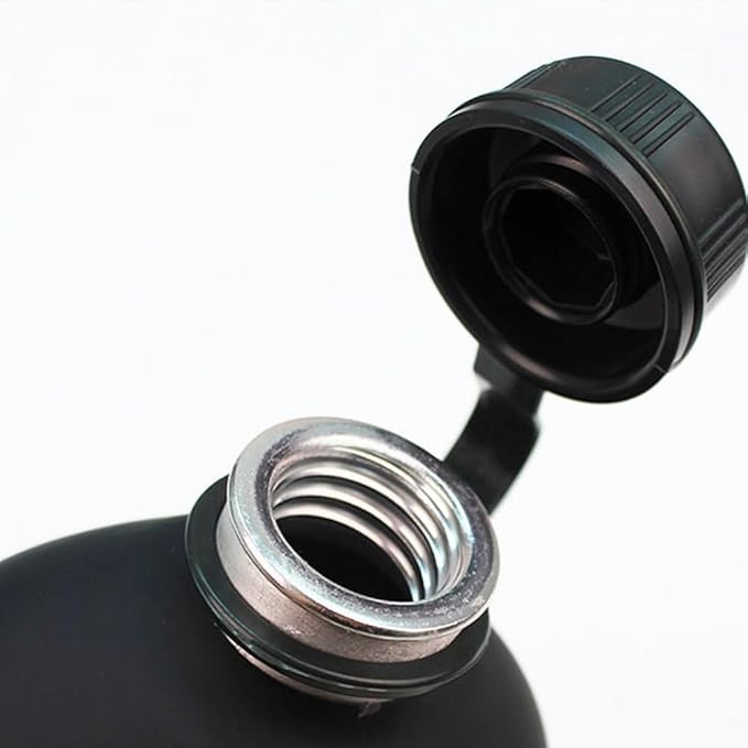 GANAZONO 1 Set Canteen Stainless Steel Water Pitcher Militaries Stainless Steel Kettle Wicker Rattan Balls Sports Water Jug Survival Kettle Water Kettle Water Bottle Aluminum Cup