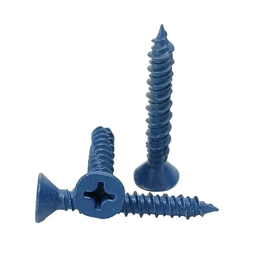 Flat Head Concrete Screw Anchor (1/4 x 1-3/4") 100 Pieces with Drill Bit (Miami-Dade Compliant) Chenango Supply