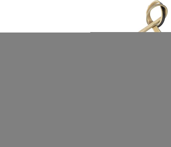 Restaurantware 6 Inch Twisted Bamboo Skewers 1000 Sturdy Disposable Bamboo Food Picks - Sturdy Looped Knot Black Bamboo Appetizer Picks Sustainable For Serving Appetizers and Cocktail Garnishes