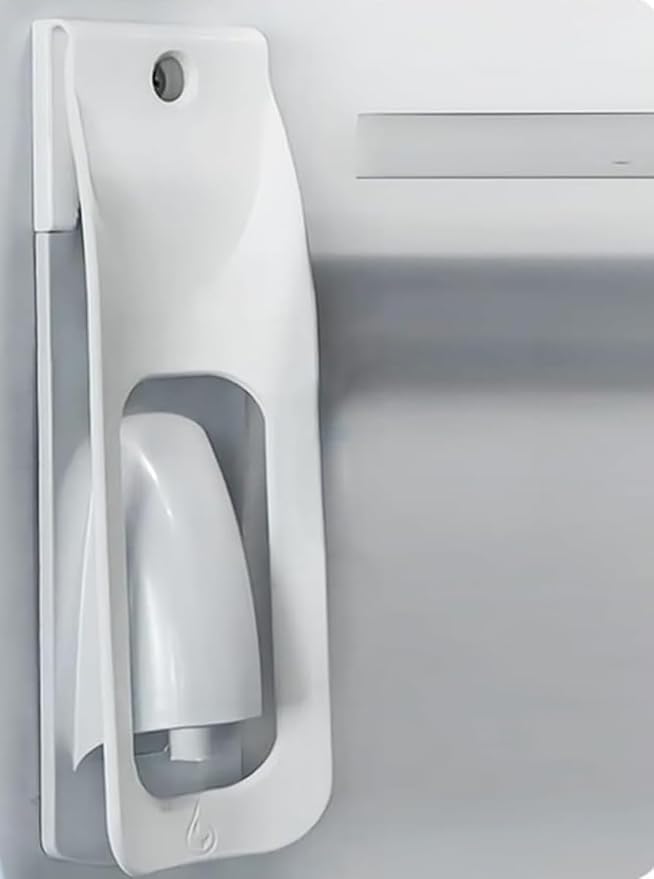 Upgraded Water Dispenser Lever, Universal Fridge Water Dispenser Attachment Inside Lever for Refrigerator Interior Fridge Water Button Pusher Adapter, One-Handed Operation (Screw-on)