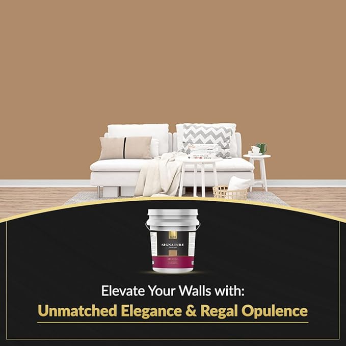 EVOLVE Signature Paint & Primer: Luxury Paint & Primer for Indoor & Outdoor Surfaces, Minimal Odor, Eggshell Sheen (Bread Brown, 5 Gallon)