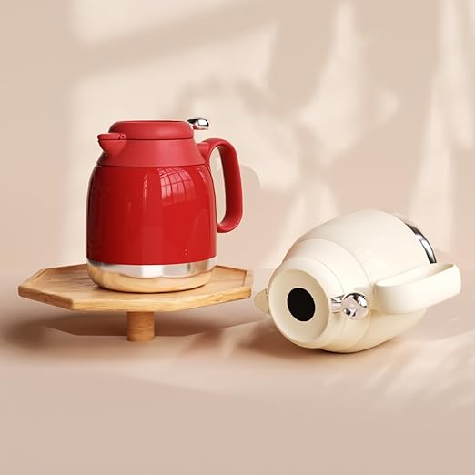 JOHNSMITH Hydrogen Water Kettle 50oz Stainless Steel Thermostatic Kettle Hydrogen-Rich Water and Weakly Alkaline Water (red)