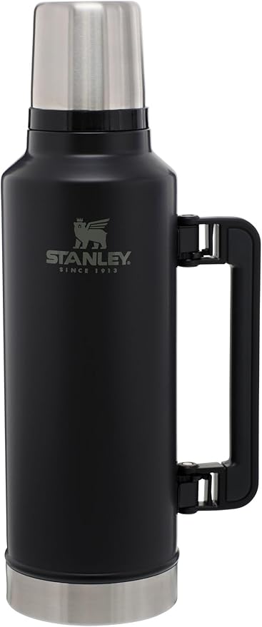 Stanley Classic Vacuum Insulated Wide Mouth Bottle -BPA-Free 18/8 Stainless Steel Thermos for Cold & Hot Beverages