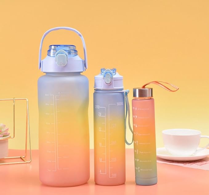 Generic 3in1 sports water bottle, light blue