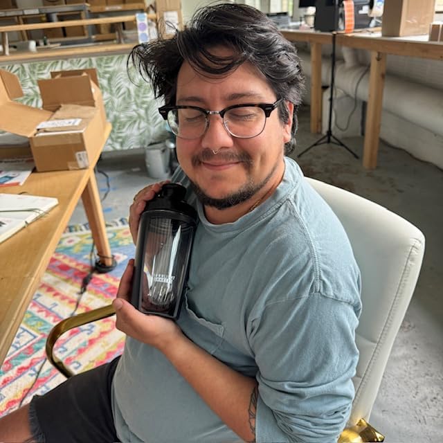 Moonlight Makers Cute 16oz Protein Shaker Bottle with Steel Whisk Ball, Leakproof Gym Bottle, Shaker Cups for Protein Shakes, Dishwasher Safe, Fitness Gifts, Preworkout Drink Mixer