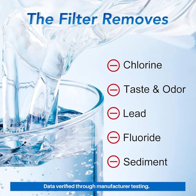 ICEPURE NSF53 6-Stage Pitcher Water Filter Replacement for Zero Pitchers ZR-017, ZR-001, ZR-003, ZR-004, ZR-006, ZR-008, ZR-012, ZR-600,0-TDS 2PACK